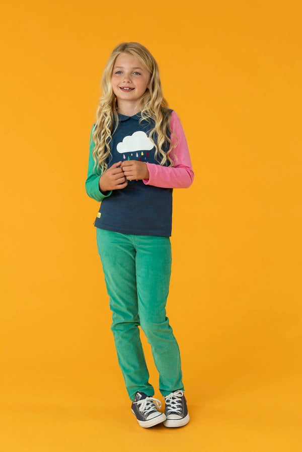 Izzy Girls Leggings - Pea Green