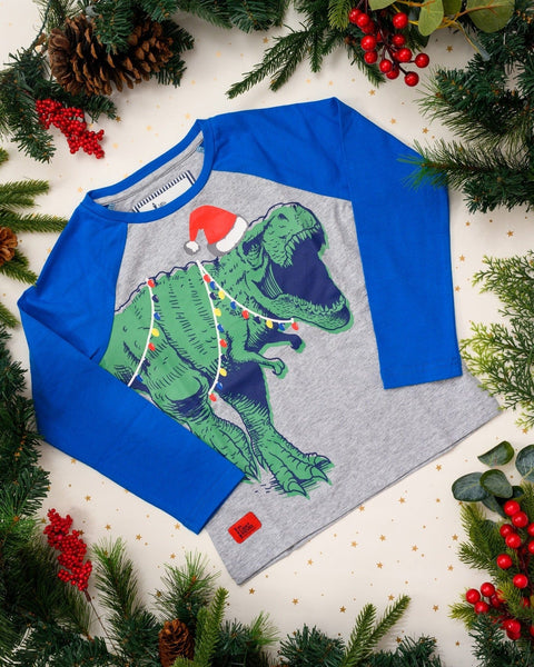 Oliver Top - Christmas Dino