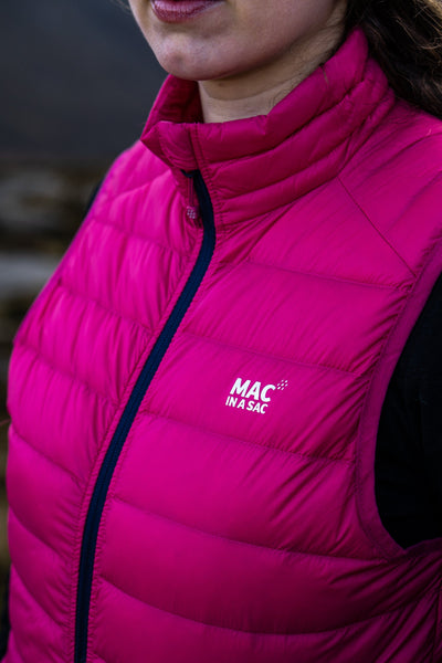 Mac in a Sac Alpine Womens Down Gilet - Fuchsia