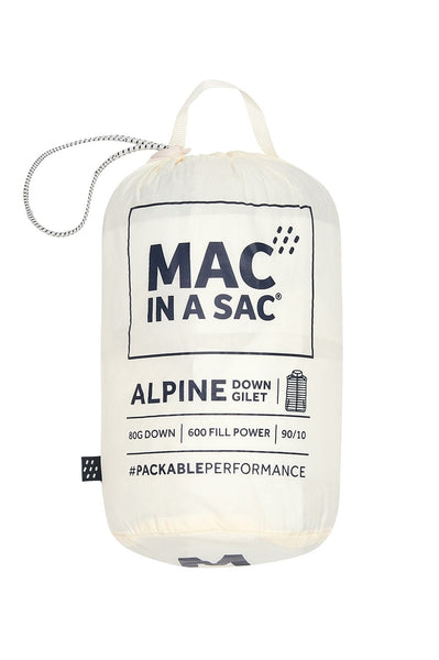 Mac in a Sac Alpine Womens Down Gilet - Ivory