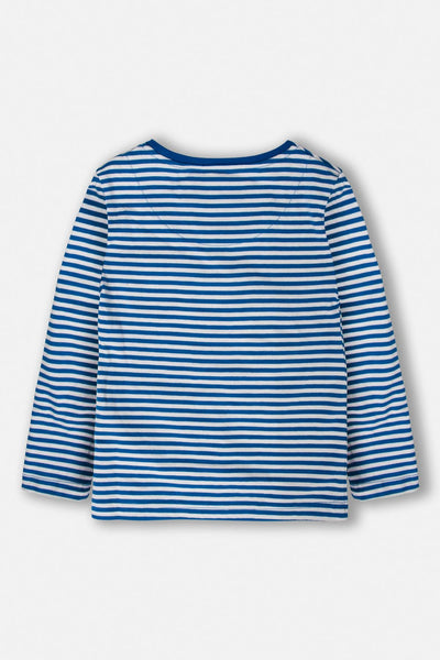 Oliver Boys Top - Ocean Tractor Stripe