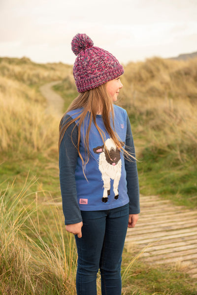 Causeway Girls Top - Lamb Appliqué