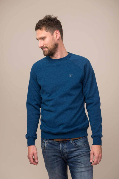 Crew Mens Sweater - Deep Blue Marl