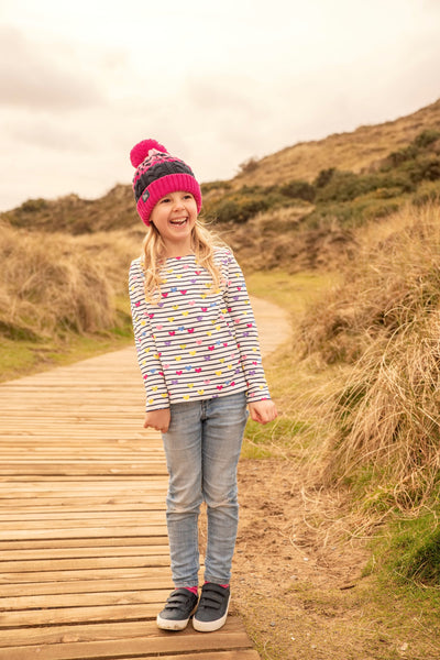 Causeway Girls Top - Heart Print