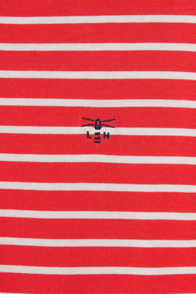 Dune Jersey Top - Poppy Stripe - 8