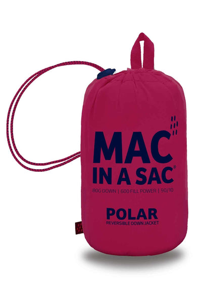 Mac in a Sac Polar Womens Reversible Down Jacket - Fuchsia Navy