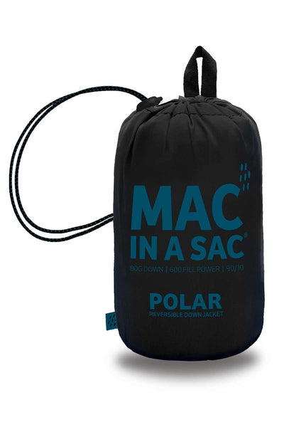 Mac in a Sac Polar Womens Reversible Down Jacket - Jet Black Teal