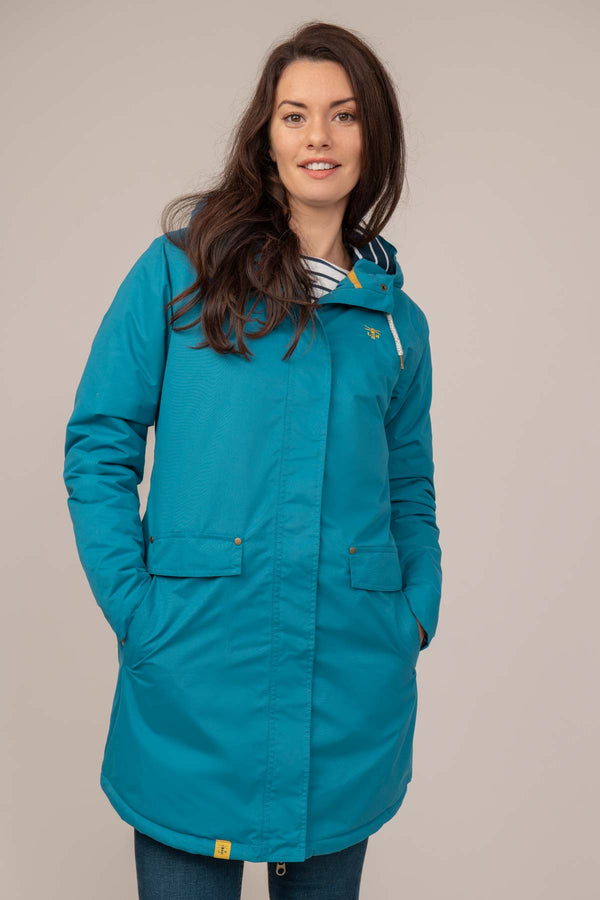 Long Iona Coat - Deep Teal