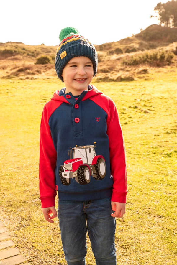 Jack Hoodie - Red Front Loader Appliqué