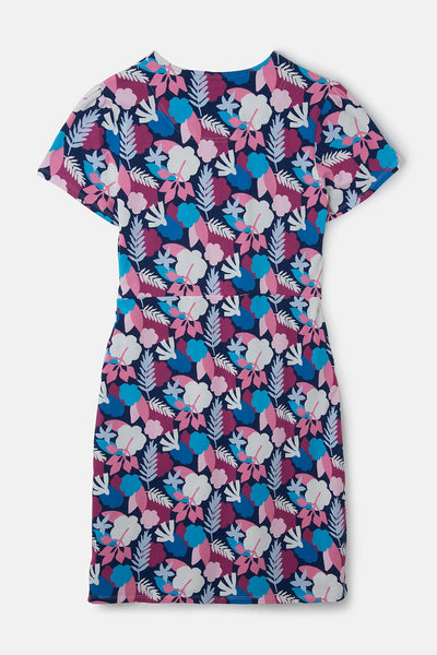 Lena women's Dress, Night Sky Abstract Leaf