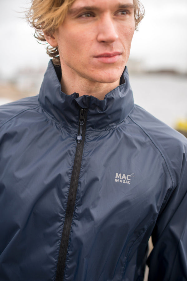 Mac in a Sac Origin Unisex Waterproof Packaway Jacket - Navy