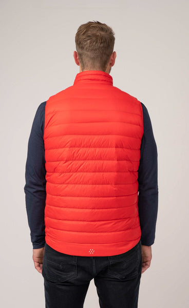 Mac in a Sac Alpine Mens Down Gilet - Red