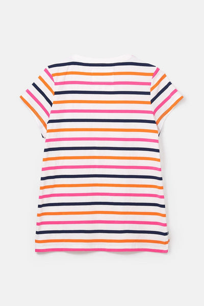 Ariana Tee - Orange Pink Stripe-Lighthouse