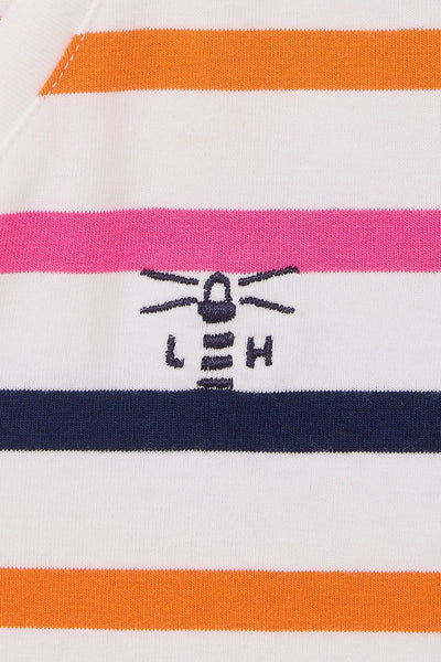Ariana Tee - Orange Pink Stripe-Lighthouse