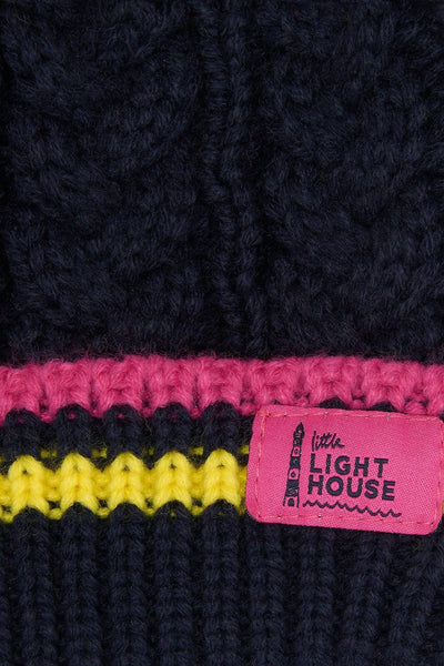 Bobbie Bobble Hat - Navy Lemon-Lighthouse