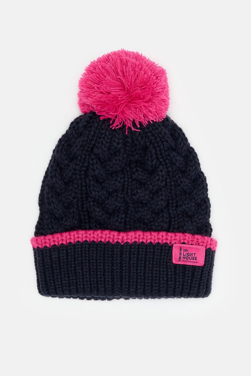Bobbie Bobble Girls' Cable Knit Hat Lighthouse Target Dry