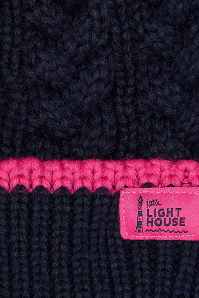 Bobbie Bobble Hat - Pink Navy-Lighthouse