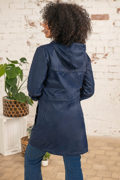 Cara Rain Parka - Navy-Lighthouse