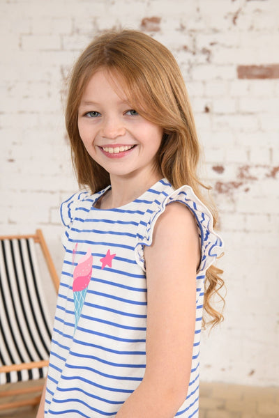 Causeway Swing Tee - Icecream Print-Lighthouse