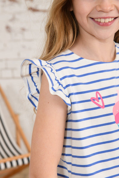 Causeway Swing Tee - Icecream Print-Lighthouse