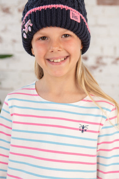 Causeway Top - Lamb Bird Print-Lighthouse