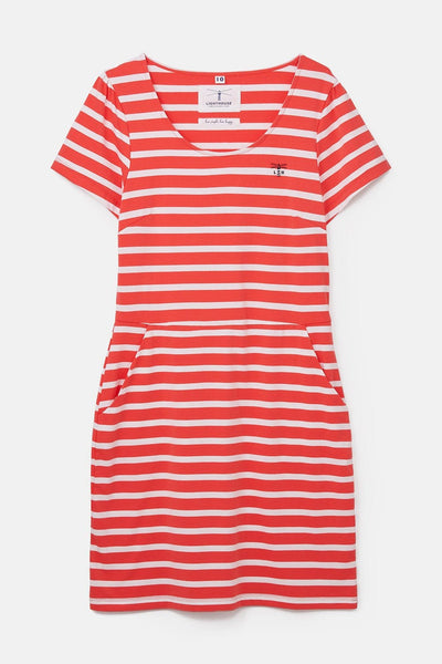 Lydia Dress - Watermelon Stripe-Lighthouse