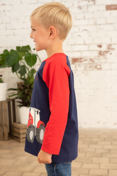 Mason Top - Red Front Loader-Lighthouse