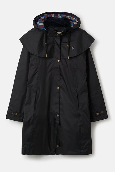 Outrider Womens 3/4 Length Waterproof Raincoat - Black