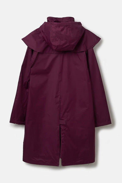 Outrider Womens 3/4 Length Waterproof Raincoat - Plum