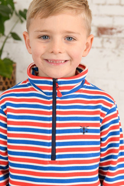 Riley Sweatshirt - Blue Red Stripe-Lighthouse