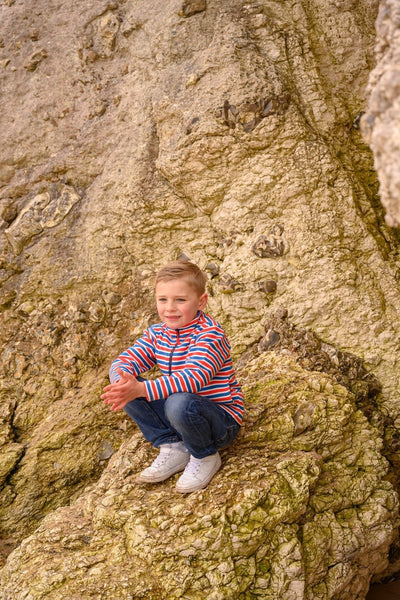 Riley Sweatshirt - Blue Red Stripe-Lighthouse