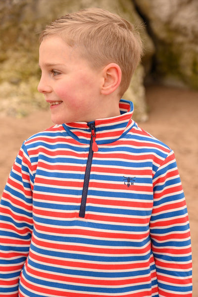 Riley Sweatshirt - Blue Red Stripe-Lighthouse