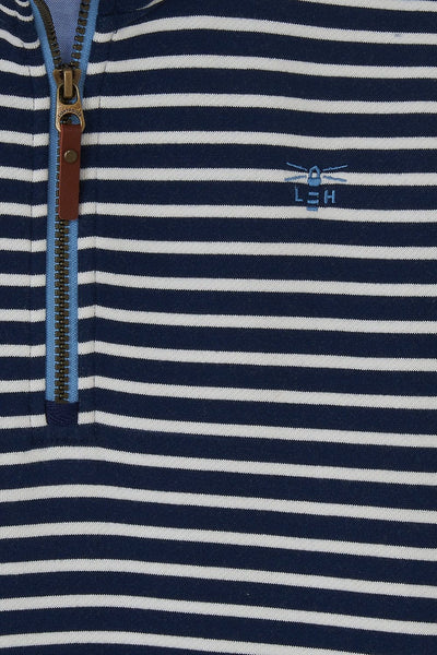 Shore Sweatshirt - Midnight Stripe-Lighthouse