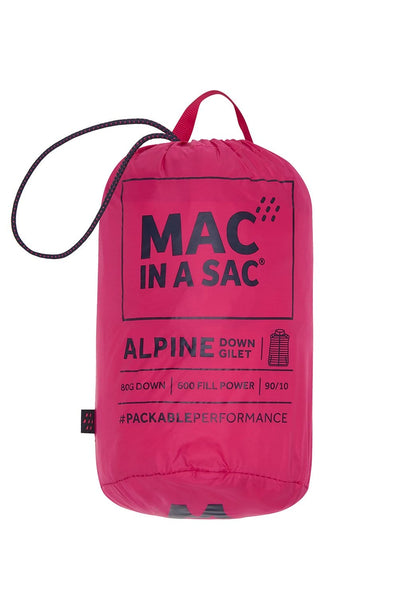Mac in a Sac Alpine Womens Down Gilet - Fuchsia