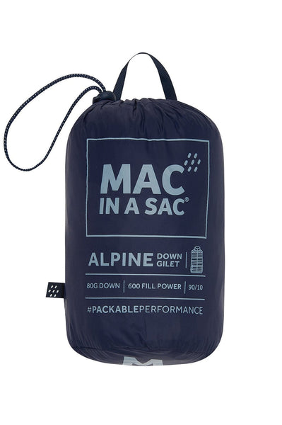 Mac in a Sac Alpine Womens Down Gilet - Navy