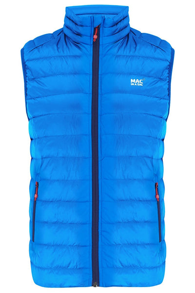 Mac in a Sac Alpine Mens Down Gilet - Ocean Blue