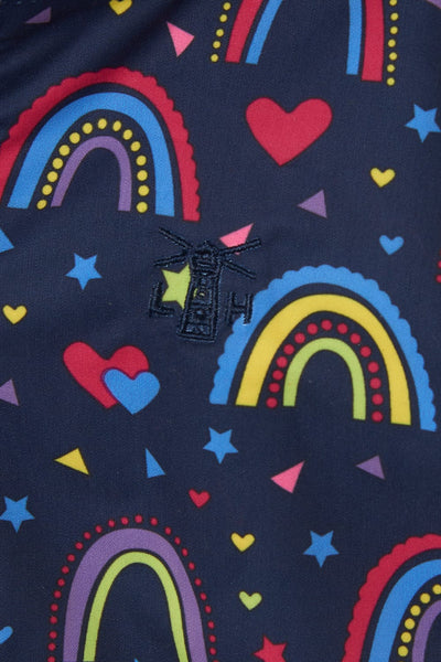 Amelia Coat - Rainbow Print