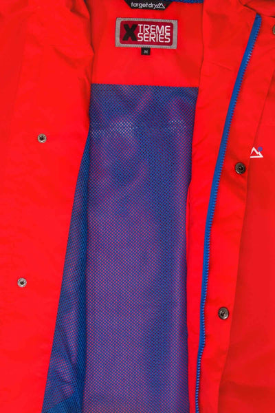 Xtreme Series Ascent Mens Waterproof Jacket Red Mesh Lined