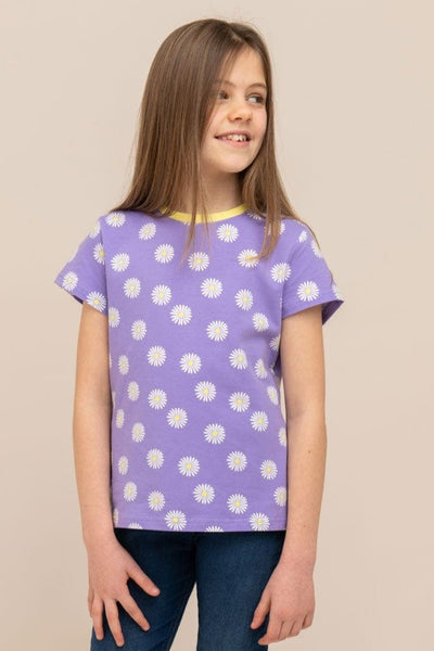 Causeway Short Sleeve - Lilac Daisy Print
