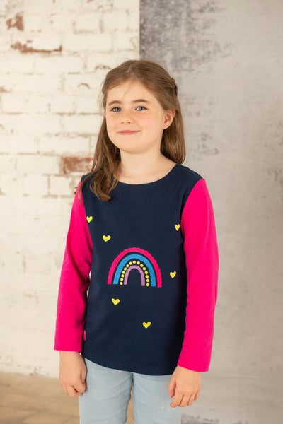 Causeway Girls Top - Rainbow Appliqué