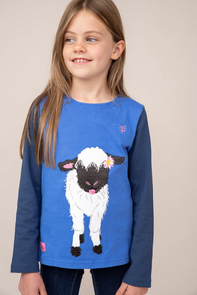 Causeway Girls Top - Lamb Appliqué