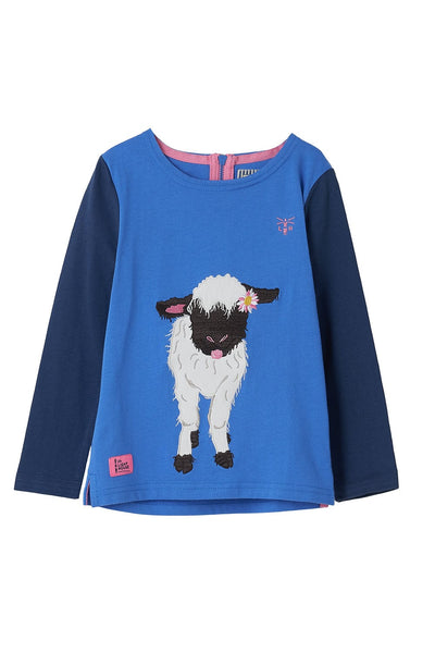 Causeway Girls Top - Lamb Appliqué