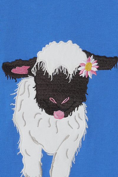 Causeway Girls Top - Lamb Appliqué