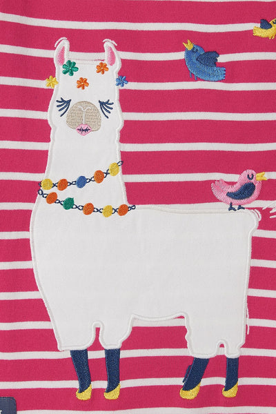 Causeway Girls Top - Llama Appliqué