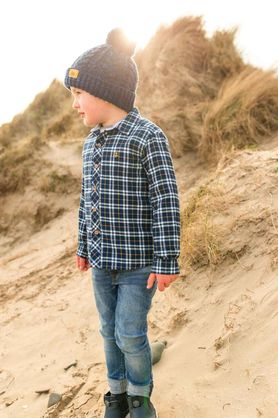 Elliot Boys Shirt - Eclipse Check