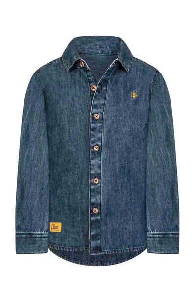 Elliot Boys Shirt - Washed Denim