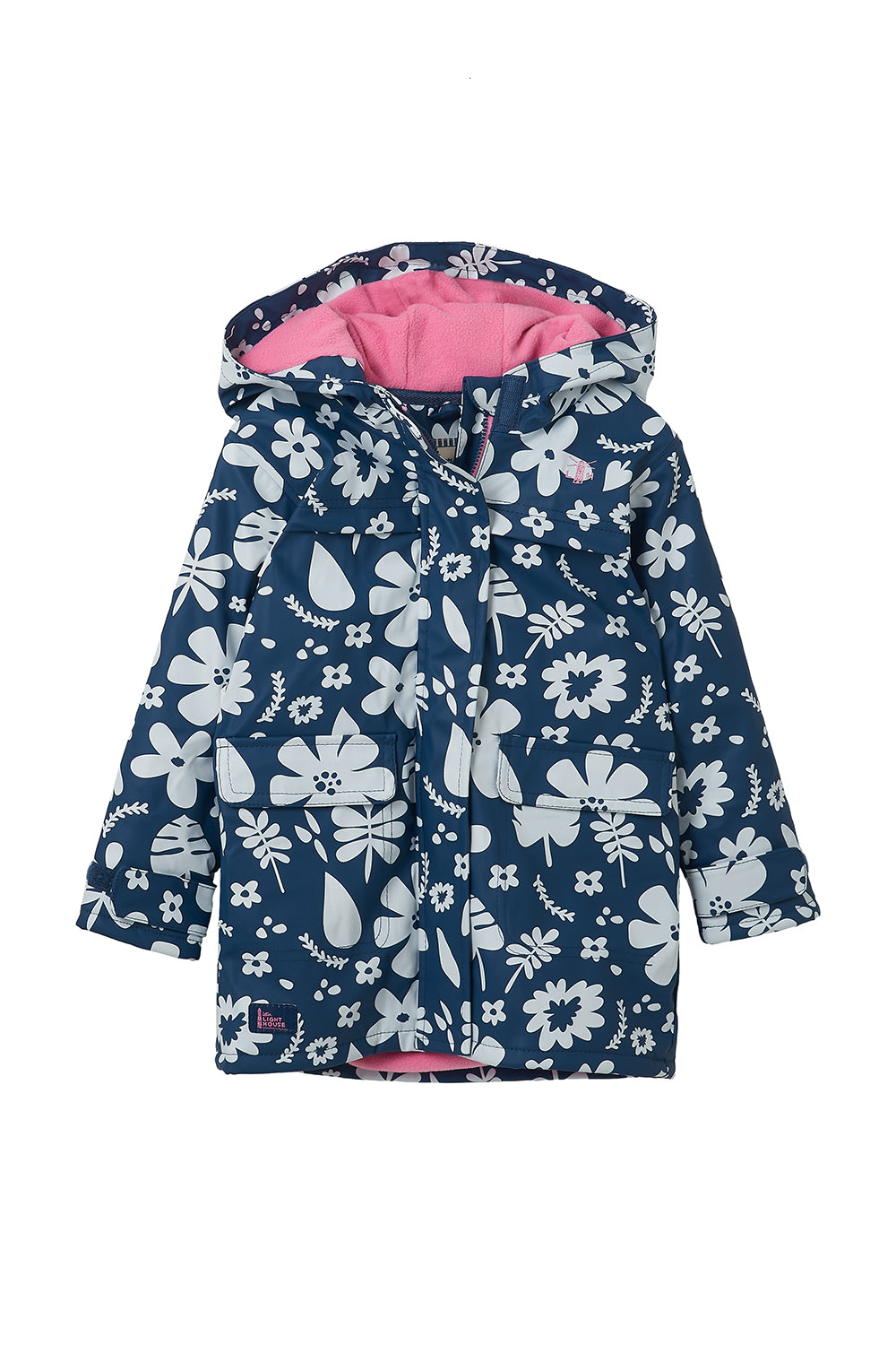 Amy Rubberised Coat Blue Floral Target Dry