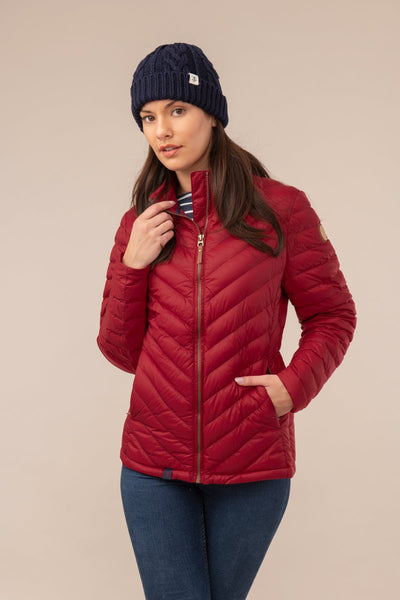 Lara Down Jacket - Deep Red