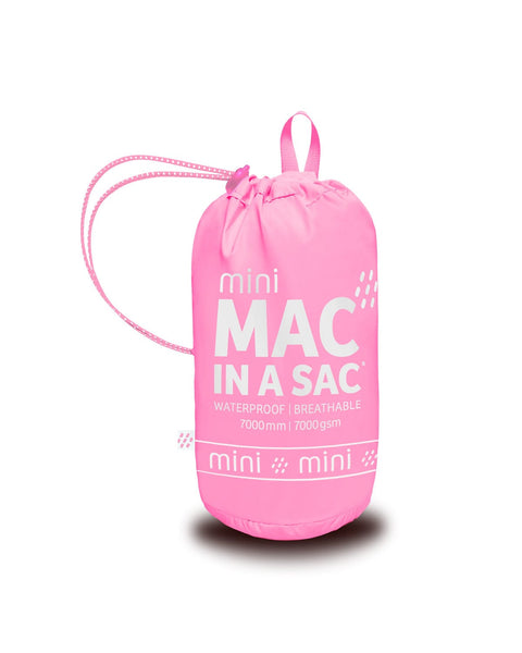 Mac in a Sac MINI Origin Kids Waterproof Packaway Jacket - Pink