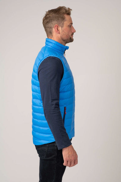 Mac in a Sac Alpine Mens Down Gilet - Ocean Blue